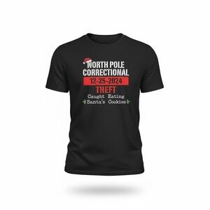 Gildan Black North Pole Graphic Tee